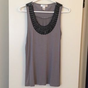 Kenar Gray Sleeveless Shirt